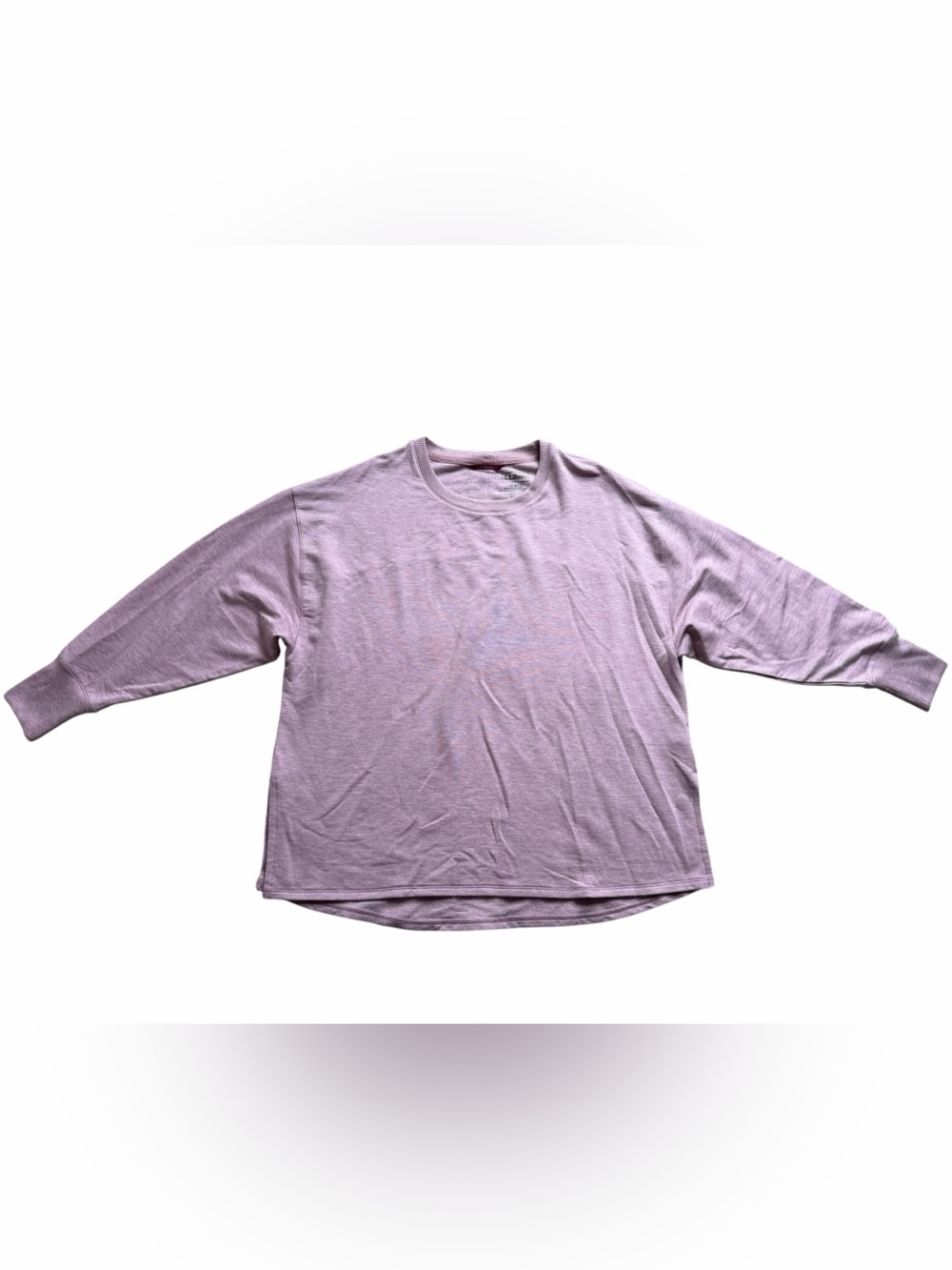 L.L. Bean Softflex Dolman Sleeve Crewneck Sweatshirt Womens Medium Stretch Knit